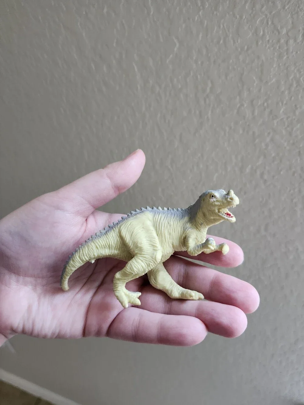 Yellow Dinosaur Action Figure Toy - Kids Playset